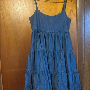 Women’s Wrangler Blue denim Tiered Sundress